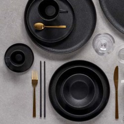Servizio 18pz Fusion Nero Opaco
