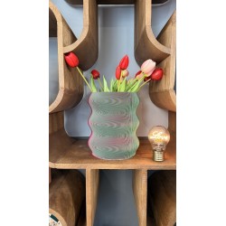 VOLNA vase 2XL bic. Mint Blush 23cm