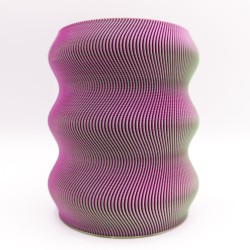 VOLNA vase 2XL bic. Mint Blush 23cm
