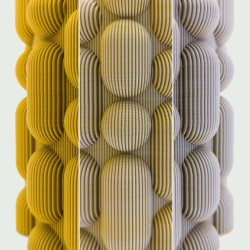 copy of LAVA vase Bicolor  L 18cm