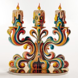 CANDYPOP - Candelabro -  DUE 13x9x4cm