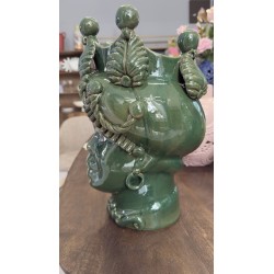 Testa Di Moro KORE Verde Ramina Monocromo Donna 45cm