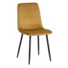 Sedia in Velluto Dorata 45x51x88,50cm