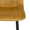 Sedia in Velluto Dorata 45x51x88,50cm Sedia in Velluto Dorata 45x51x88,50cm
