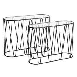 Set 2 Consolle Nere 107x79cm