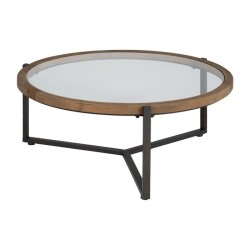 Tavolino Caffè Natural Nero 100x40cm