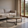 Tavolino Caffè Natural Nero 100x40cm Tavolino Caffè Natural Nero 100x40cm
