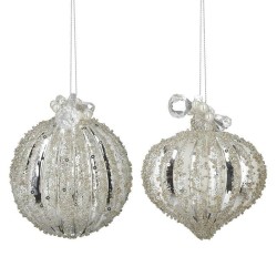 Cipolla Argento Glitter 10cm