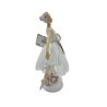 Ballerina Rosa con Fiori Argento - Decorazioni Uniche per Casa Ballerina Rosa con Fiori Argento - Decorazioni Uniche per Casa