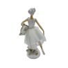 Ballerina Rosa con Fiori Argento - Decorazioni Uniche per Casa Ballerina Rosa con Fiori Argento - Decorazioni Uniche per Casa