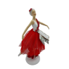 Ballerina in Tulle Rosso: Decorazione Elegante per Casa Ballerina in Tulle Rosso: Decorazione Elegante per Casa