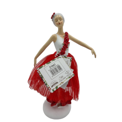 Ballerina in Tulle Rosso: Decorazione Elegante per Casa