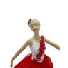 Ballerina in Tulle Rosso: Decorazione Elegante per Casa Ballerina in Tulle Rosso: Decorazione Elegante per Casa