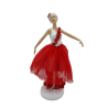 Ballerina in Tulle Rosso: Decorazione Elegante per Casa Ballerina in Tulle Rosso: Decorazione Elegante per Casa