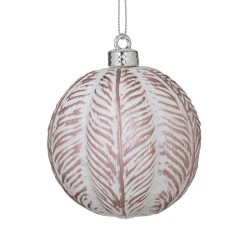 Sfera Rosa e Bianca: Eleganza in Vetro per la Tua Casa