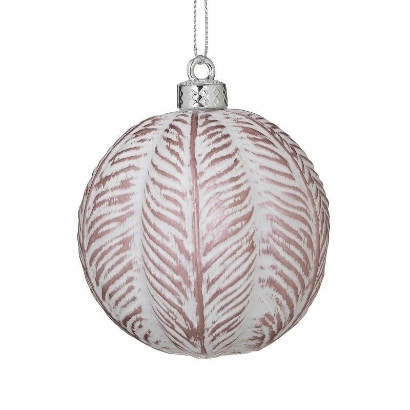 Sfera Rosa e Bianca: Eleganza in Vetro per la Tua Casa