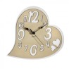 Orologio cuore in legno tortora: eleganza per la tua casa Orologio cuore in legno tortora: eleganza per la tua casa