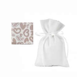 Segnaposto Cuori Beige: Eleganza per le tue Bomboniere