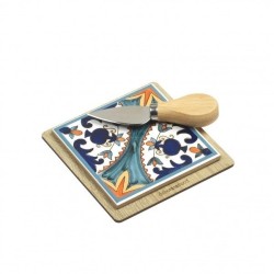 Tagliere Caltagirone con Coltello - Idea Regalo Unica