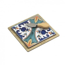 Tagliere Caltagirone con Coltello: Eleganza per la Casa