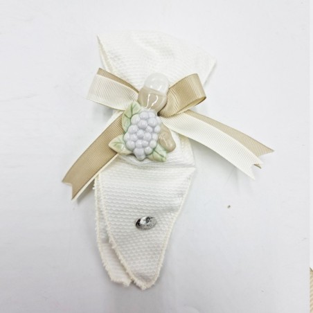 Striscia Piquet con Applique Ceramica: Bomboniere Uniche