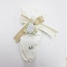 Striscia Piquet con Applique Ceramica: Bomboniere Uniche Striscia Piquet con Applique Ceramica: Bomboniere Uniche