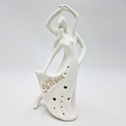 Statua Sposini Big Ceramica con Led - Arredo Unico e Regalo
