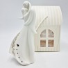 Statua Sposini in Ceramica Bacio con Led - Bomboniere Uniche Statua Sposini in Ceramica Bacio con Led - Bomboniere Uniche