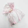 Sacchetto Rosa in Piquet: Bomboniere Eleganti e Personalizzate