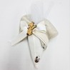Cono in Piquet Beige: Bomboniere Eleganti e Personalizzate Cono in Piquet Beige: Bomboniere Eleganti e Personalizzate