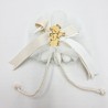 Coccarda in Tulle Panna: Eleganza per le tue Bomboniere Coccarda in Tulle Panna: Eleganza per le tue Bomboniere