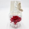 Campana in Cristallo con Rosa Rossa e Farfalla Bianca - Bomboniere Eleganti Campana in Cristallo con Rosa Rossa e Farfalla Bianca - Bomboniere Eleganti