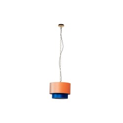 Lampadario Salmone e Blu: Design Unico per la Tua Casa