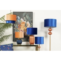 Lampadario Salmone e Blu: Design Unico per la Tua Casa
