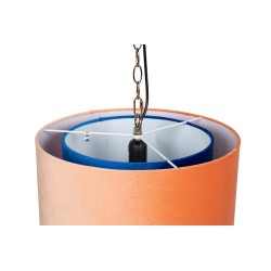 Lampadario Salmone e Blu: Design Unico per la Tua Casa