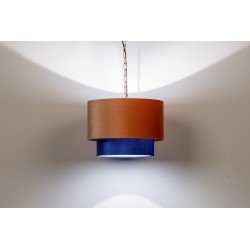 Lampadario Salmone e Blu: Design Unico per la Tua Casa