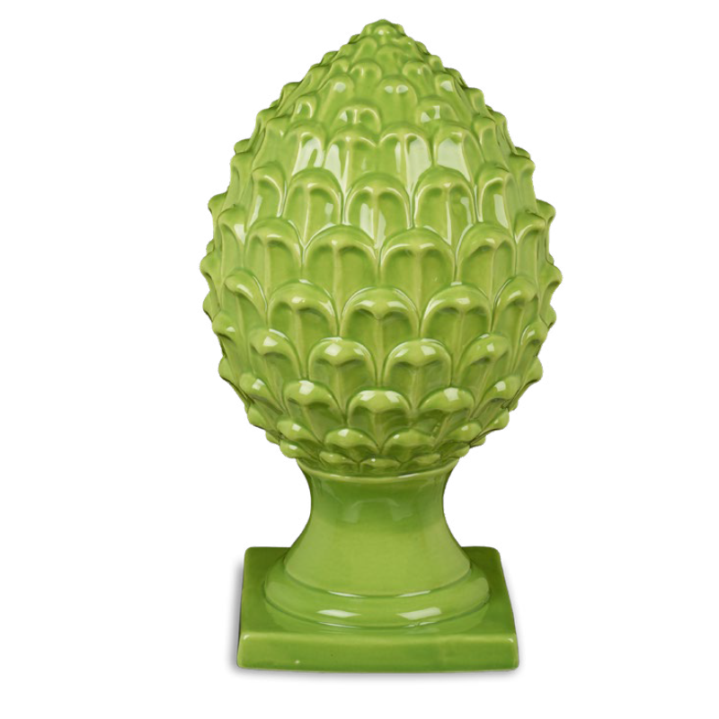 Pigna Verde in Ceramica 15cm - Bomboniere Eleganti Pigna Verde in Ceramica 15cm - Bomboniere Eleganti