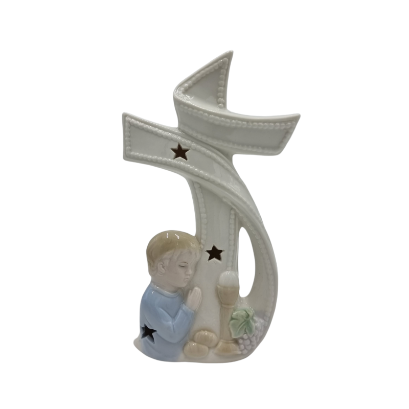 Croce con Angelo Maschio e Led: Bomboniere Uniche e Design Croce con Angelo Maschio e Led: Bomboniere Uniche e Design