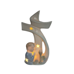 Croce con Angelo Maschio e Led: Bomboniere Uniche e Design