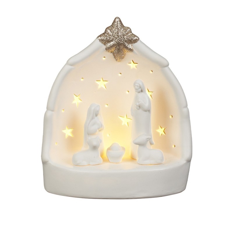 Natività con luce 16x19cm