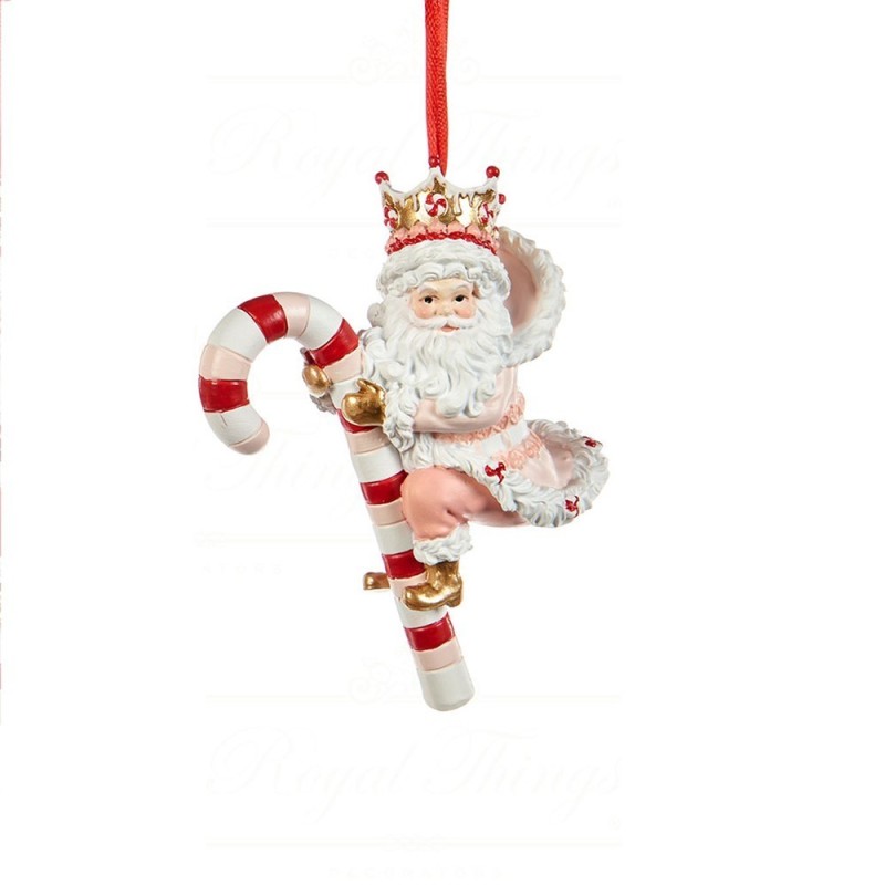 Babbo Natale con Bastoncino di Zucchero B 10cm