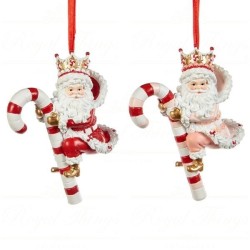 Babbo Natale con Bastoncino di Zucchero B 10cm