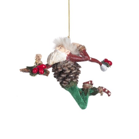 Babbo Pigna B 14cm: Decorazioni Uniche per la Casa