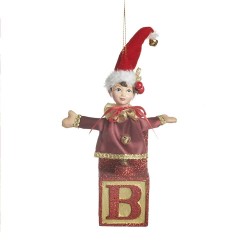 Elfo in Scatola B 23cm: Decorazioni Uniche per la Casa