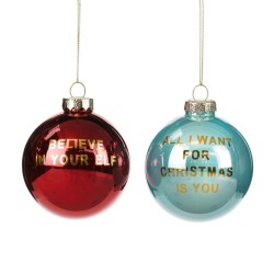 Sfera All I Want For Christmas 9cm: Decorazioni Uniche