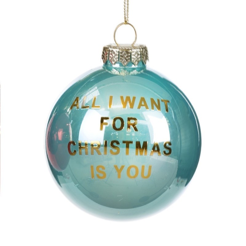 Sfera All I Want For Christmas 9cm: Decorazioni Uniche