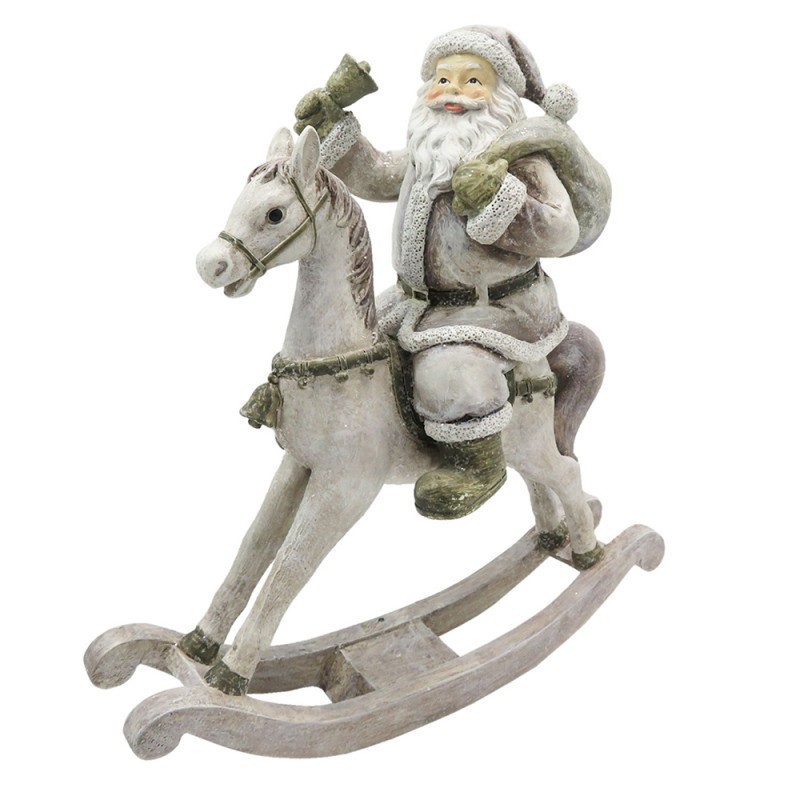 Babbo Natale su Cavallo 20x21 cm