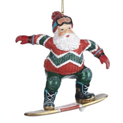 Santa su Snowboard 10CM