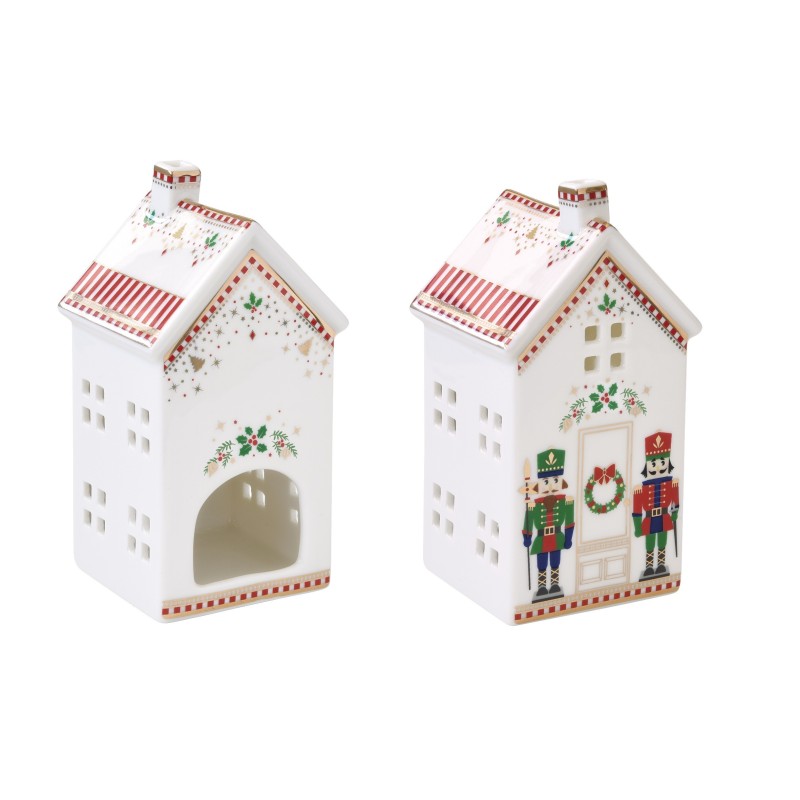 Casetta portacandele 6,5x14,5 cm Nutcracker