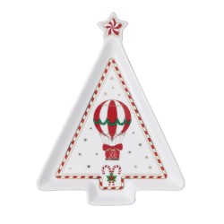 Piatto a forma abete 21x16 cm Christmas Wonderland